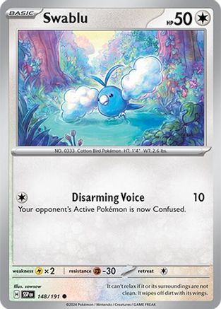 Swablu (148) [SV: Surging Sparks] Pokemon Single Pokémon