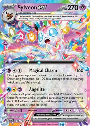 Sylveon ex (86) Holofoil [SV: Surging Sparks] Pokemon Single Pokémon
