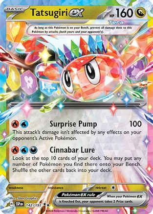 Tatsugiri ex - 142/191 Holofoil [SV: Surging Sparks] Pokemon Single Pokémon