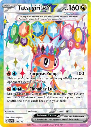 Tatsugiri ex - 226/191 Holofoil [SV: Surging Sparks] Pokemon Single Pokémon