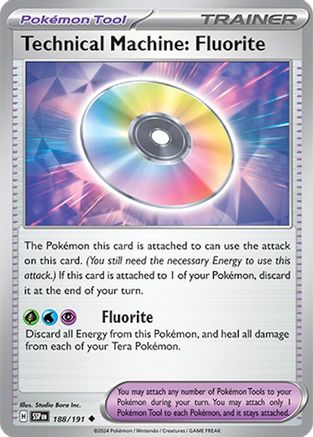 Technical Machine: Fluorite (188) Reverse Holofoil [SV: Surging Sparks] Pokemon Single Pokémon