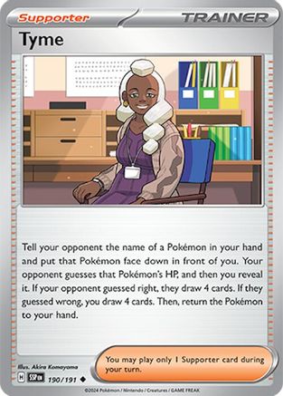 Tyme (190) [SV: Surging Sparks] Pokemon Single Pokémon