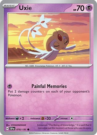 Uxie (78) Reverse Holofoil [SV: Surging Sparks] Pokemon Single Pokémon
