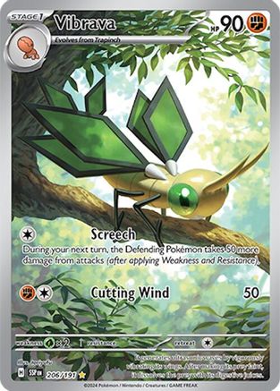 Vibrava - 206/191 Holofoil [SV: Surging Sparks] Pokemon Single Pokémon