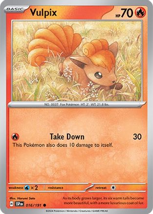 Vulpix (16) [SV: Surging Sparks] Pokemon Single Pokémon