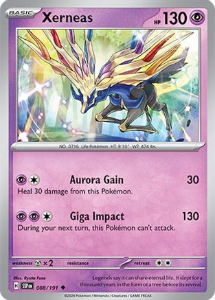 Xerneas (88) Reverse Holofoil [SV: Surging Sparks] Pokemon Single Pokémon