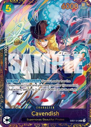 Cavendish (Treasure Cup 2024) (EB01-012) [One Piece Promotion Cards] Foil One Piece Single Bandai
