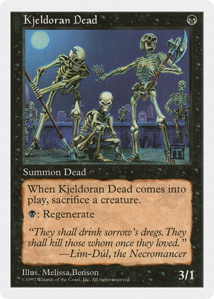 Kjeldoran Dead (5ED-170) [Fifth Edition] MTG Single Wizards of the Coast