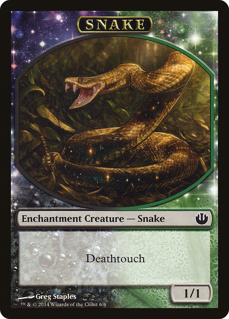 Snake Token (JOU-006) [Tokens] Journey into Nyx Tokens MTG Single Wizards of the Coast