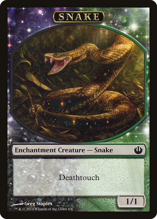 Snake Token (JOU-006) [Tokens] Journey into Nyx Tokens MTG Single Wizards of the Coast