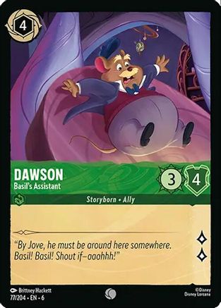 Dawson - Basil's Assistant (77/204) [Azurite Sea] Lorcana Single Disney