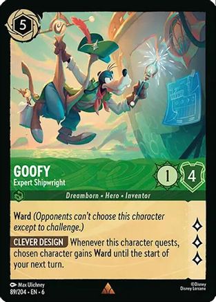 Goofy - Expert Shipwright (89/204) [Azurite Sea] Lorcana Single Disney