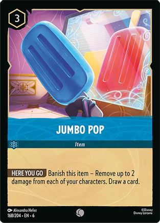 Jumbo Pop (168/204) [Azurite Sea] Cold Foil Lorcana Single Disney