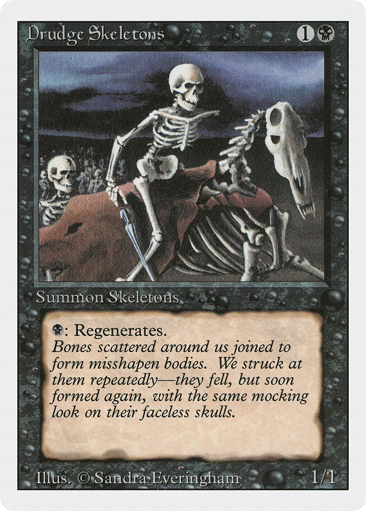 Drudge Skeletons (3ED-107) [Revised Edition] MTG Single Wizards of the Coast