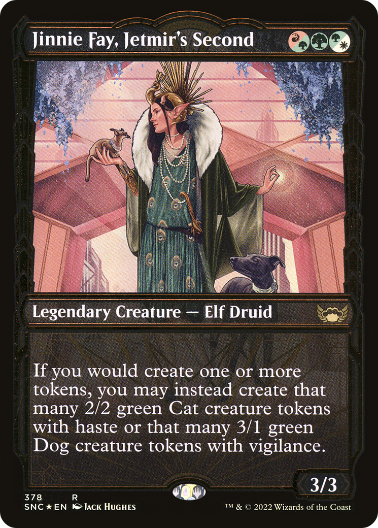 Jinnie Fay, Jetmir's Second (Gilded Foil) (SNC-378) [Streets of New Capenna] (Showcase) Foil MTG Single Wizards of the Coast