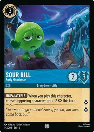 Sour Bill - Surly Henchman (147/204) [Azurite Sea] Lorcana Single Disney