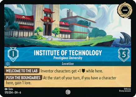 Institute of Technology - Prestigious University (170/204) [Azurite Sea] Lorcana Single Disney