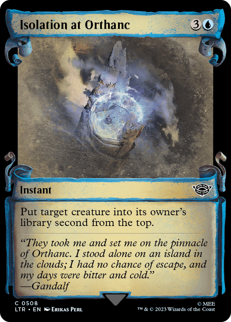 Isolation at Orthanc (Showcase Scrolls) (LTR-508) [The Lord of the Rings: Tales of Middle-earth] (Showcase) MTG Single Wizards of the Coast