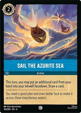 Sail the Azurite Sea (163/204) [Azurite Sea] Cold Foil Lorcana Single Disney