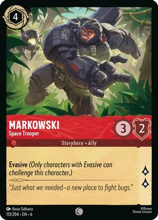 Markowski - Space Trooper (113/204) [Azurite Sea] Cold Foil Lorcana Single Disney