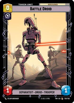 Battle Droid // Clone Trooper (T01 // T02) [Twilight of the Republic] Star Wars: Unlimited Single Disney
