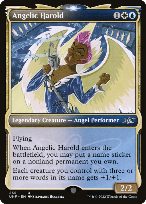 Angelic Harold (UNF-255) [Unfinity] (Showcase) Foil MTG Single Wizards of the Coast
