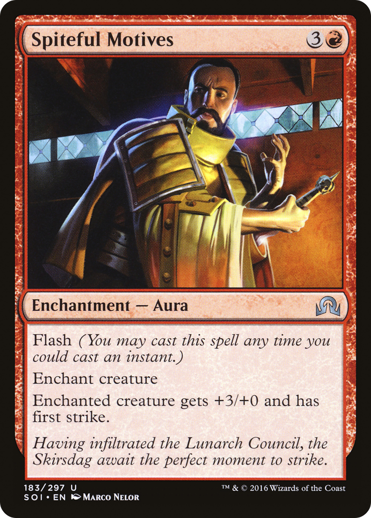 Spiteful Motives (SOI-183) [Shadows over Innistrad] MTG Single Wizards of the Coast