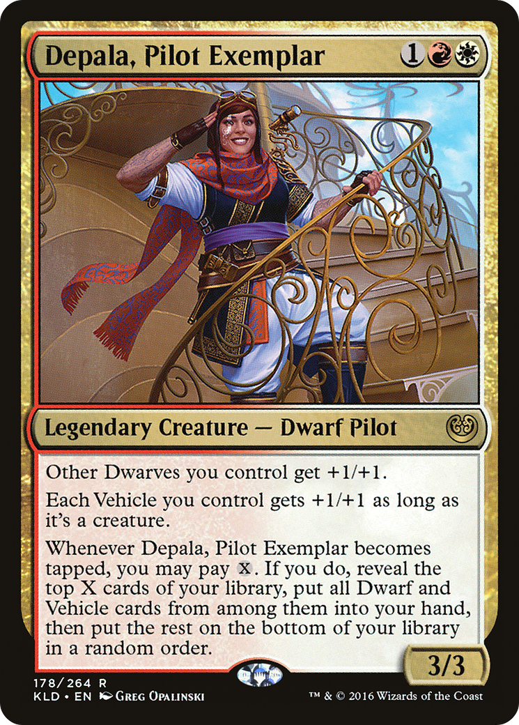 Depala, Pilot Exemplar (KLD-178) [Kaladesh] Foil MTG Single Wizards of the Coast