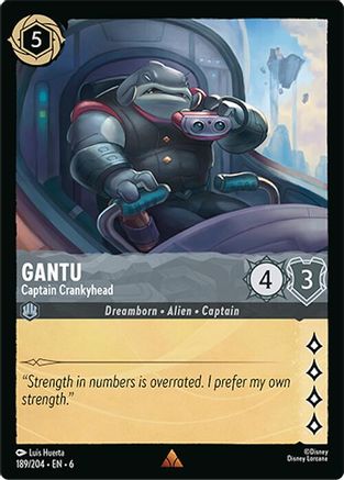 Gantu - Captain Crankyhead (189/204) [Azurite Sea] Lorcana Single Disney