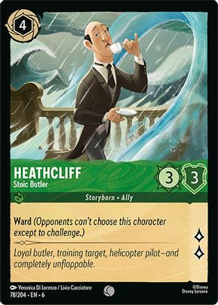 Heathcliff - Stoic Butler (78/204) [Azurite Sea] Lorcana Single Disney