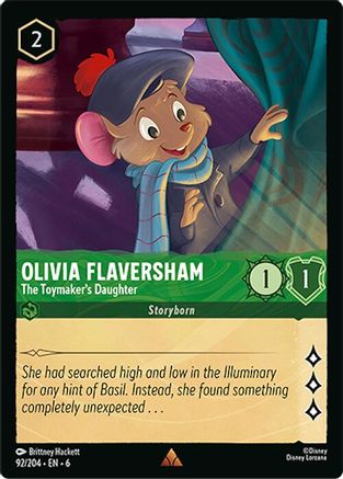 Olivia Flaversham - The Toymaker's Daughter (92/204) [Azurite Sea] Lorcana Single Disney