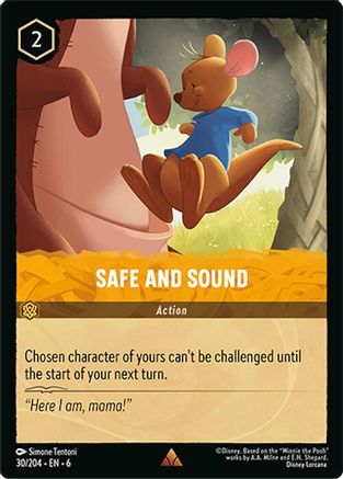 Safe and Sound (30/204) [Azurite Sea] Cold Foil Lorcana Single Disney