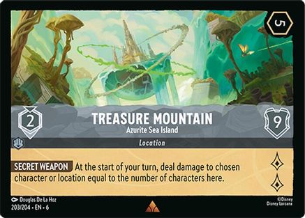 Treasure Mountain - Azurite Sea Island (203/204) [Azurite Sea] Lorcana Single Disney