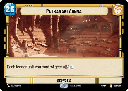 Petranaki Arena (028/257) [Twilight of the Republic] Star Wars: Unlimited Single Disney