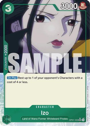 Izo (OP01-033) (Full Art) (OP01-033) [Premium Booster -The Best-] Foil One Piece Single Bandai