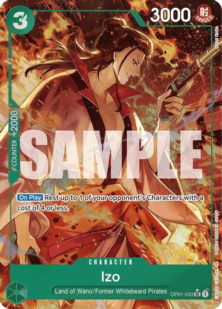 Izo (OP01-033) (Alternate Art) (OP01-033) [Premium Booster -The Best-] Foil One Piece Single Bandai