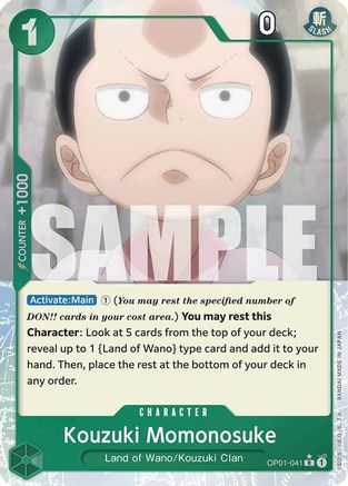 Kouzuki Momonosuke (Full Art) (OP01-041) [Premium Booster -The Best-] Foil One Piece Single Bandai