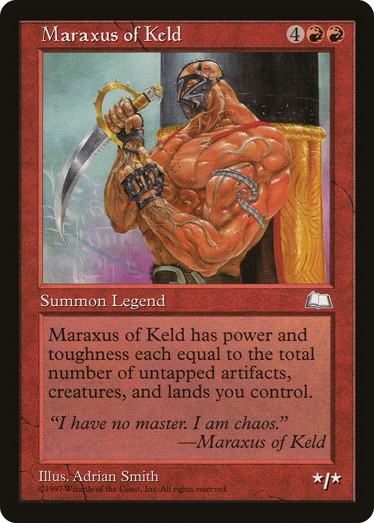 Maraxus of Keld (WTH-111) [Weatherlight] MTG Single Wizards of the Coast