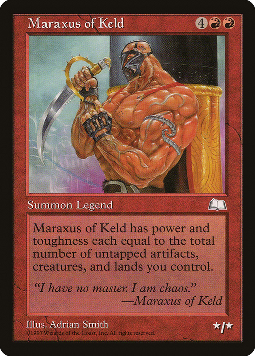 Maraxus of Keld (WTH-111) [Weatherlight] MTG Single Wizards of the Coast