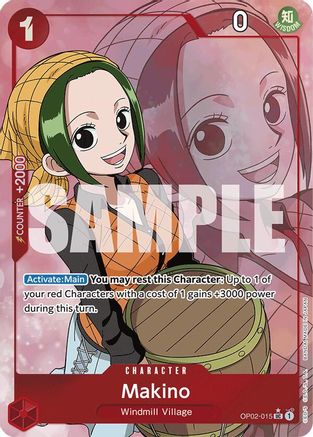 Makino (Full Art) (OP02-015) [Premium Booster -The Best-] Foil One Piece Single Bandai