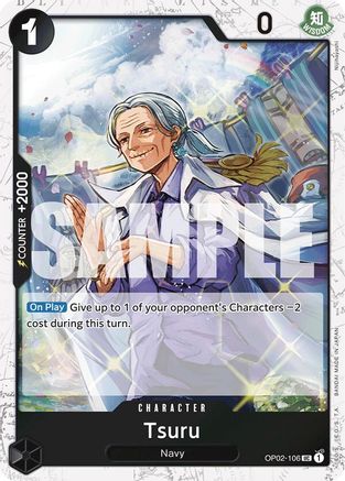 Tsuru (Jolly Roger Foil) (OP02-106) [Premium Booster -The Best-] Foil One Piece Single Bandai
