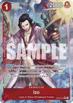 Izo (OP03-003) (Full Art) (OP03-003) [Premium Booster -The Best-] Foil One Piece Single Bandai