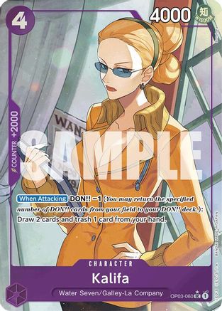 Kalifa (Full Art) (OP03-060) [Premium Booster -The Best-] Foil One Piece Single Bandai