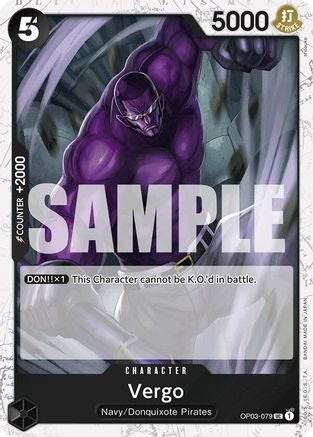 Vergo (Jolly Roger Foil) (OP03-079) [Premium Booster -The Best-] Foil One Piece Single Bandai