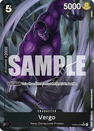 Vergo (Full Art) (OP03-079) [Premium Booster -The Best-] Foil One Piece Single Bandai