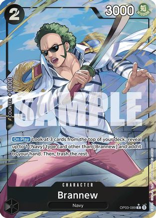 Brannew (Alternate Art) (OP03-089) [Premium Booster -The Best-] Foil One Piece Single Bandai