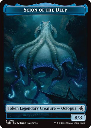 Scion of the Deep // Koma's Coil Doubled-Sided Token (-13 // 11) [Foundations] MTG Single Wizards of the Coast