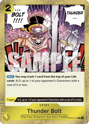 Thunder Bolt (Jolly Roger Foil) (OP03-121) [Premium Booster -The Best-] Foil One Piece Single Bandai