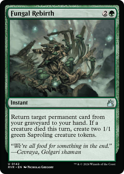 Fungal Rebirth (RVR-142) [Ravnica Remastered] Foil MTG Single Wizards of the Coast