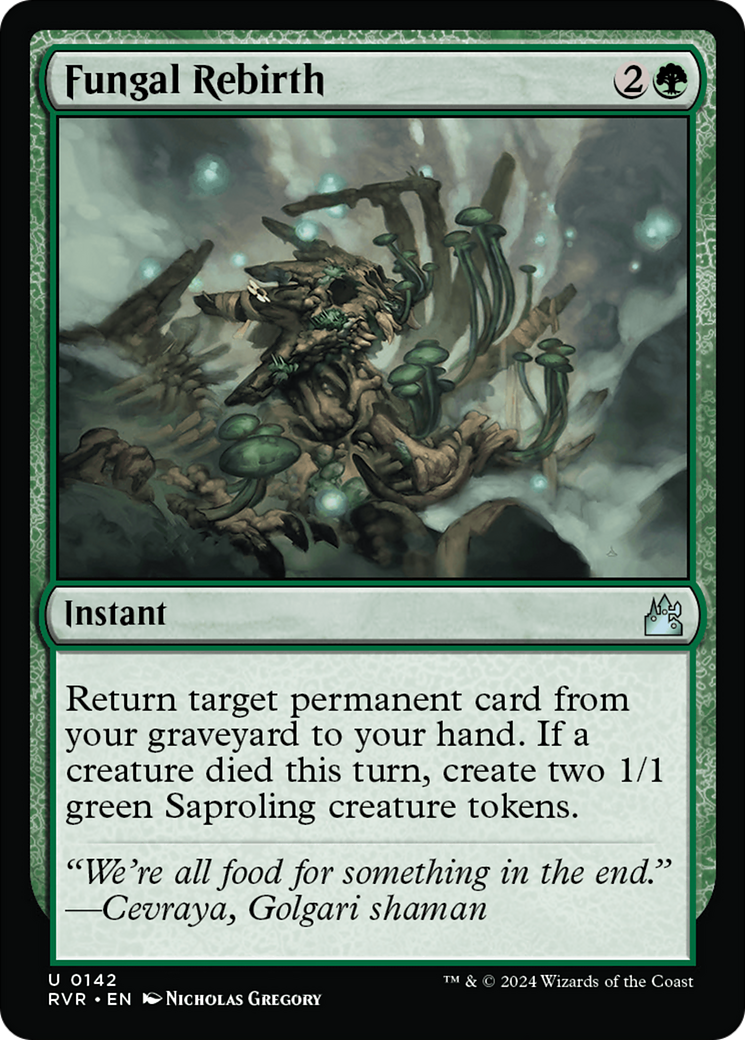 Fungal Rebirth (RVR-142) [Ravnica Remastered] MTG Single Wizards of the Coast